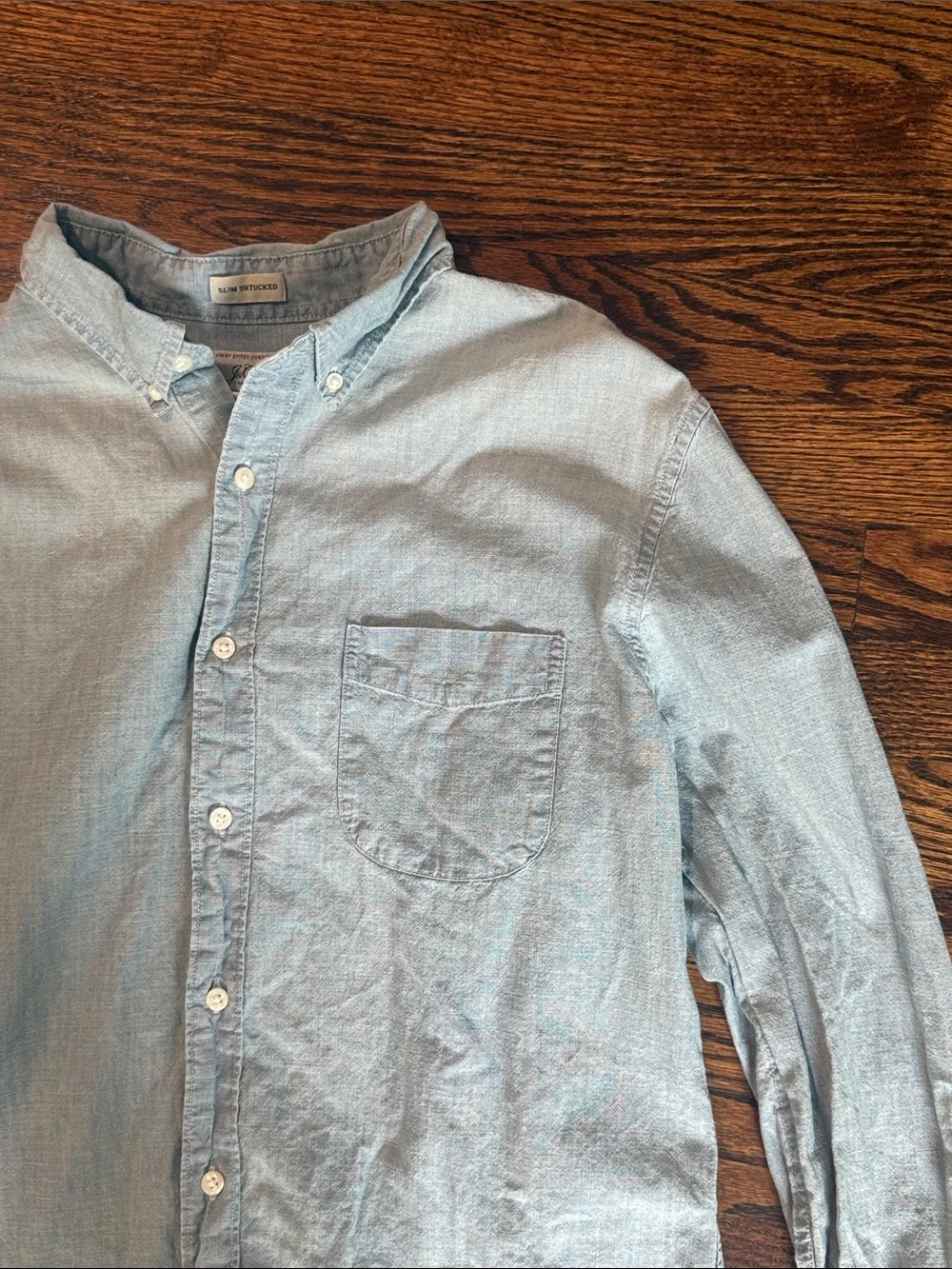 J. Crew Light Blue Button-Down Oxford Shirt